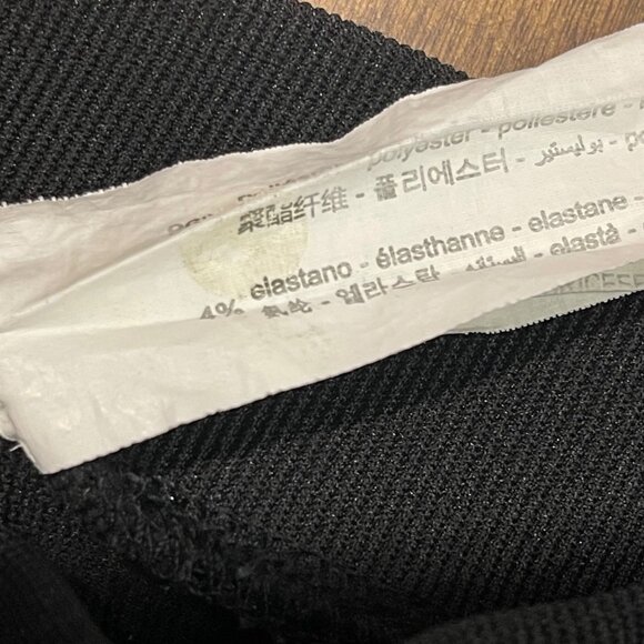 Zara High Rise Ribbed Leggings Women's Size XL Front Slit Elastic Waist Workwear - Picture 5 of 10